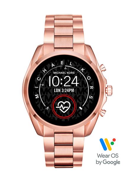 michael kors smartwatch mkt5086|Michael Kors Gen 5(44 mm, Rose Gold) Bradshaw 2 stainless .